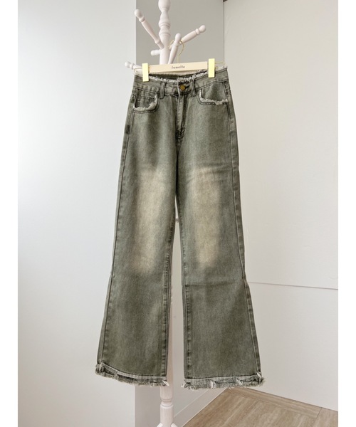JUMELLE(ジュメロ)の「vintage damege denim(デニムパンツ・レディース・グリーン・SMALL/MEDIUM)」の16枚目の写真