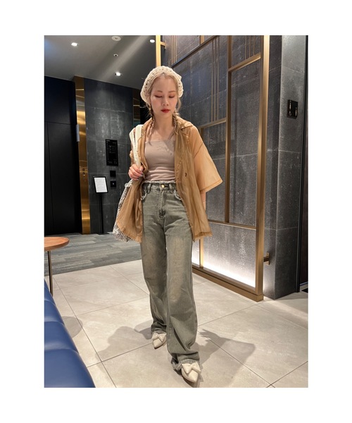JUMELLE(ジュメロ)の「vintage damege denim(デニムパンツ・レディース・グリーン・SMALL/MEDIUM)」の20枚目の写真