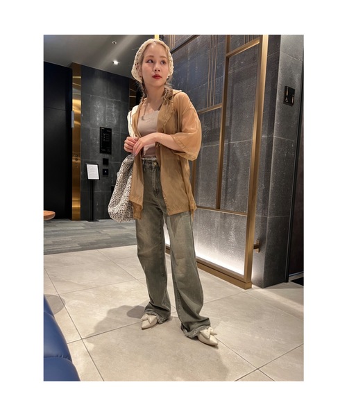 JUMELLE(ジュメロ)の「vintage damege denim(デニムパンツ・レディース・グリーン・SMALL/MEDIUM)」の22枚目の写真