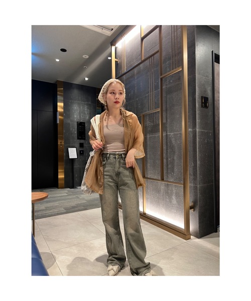 JUMELLE(ジュメロ)の「vintage damege denim(デニムパンツ・レディース・グリーン・SMALL/MEDIUM)」の17枚目の写真