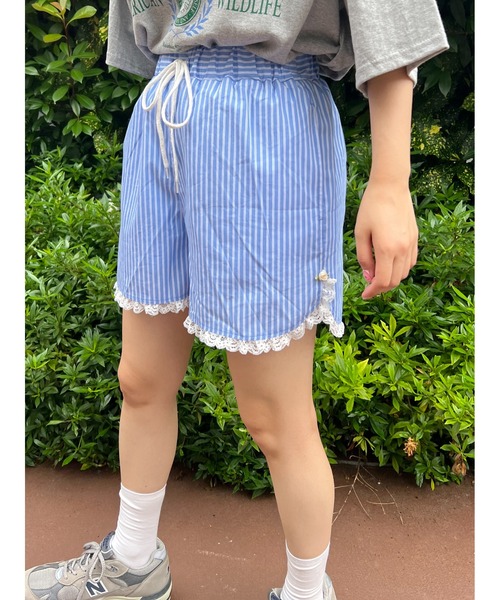 WC(ダブル シー)の「フリルレースストライプショーツ(その他パンツ・レディース・ブラック/ブルー・FREE)」の21枚目の写真