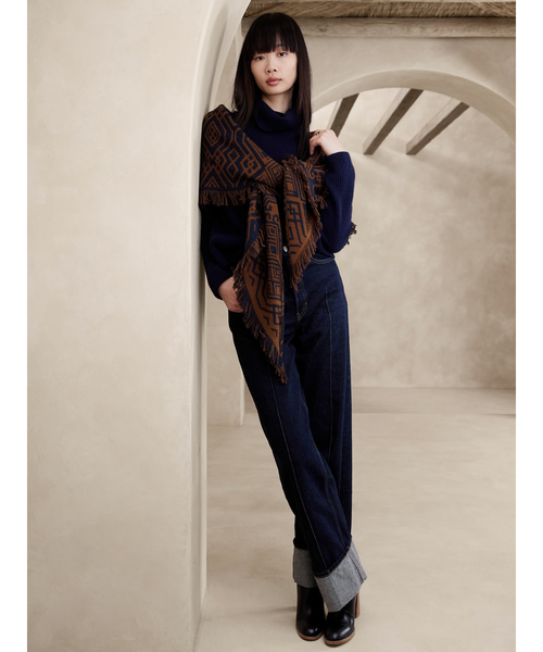 新品タグ付き　バナナリパブリック　ニットストール Banana Republic（バナナリパブリック）の「イタリアン ウール