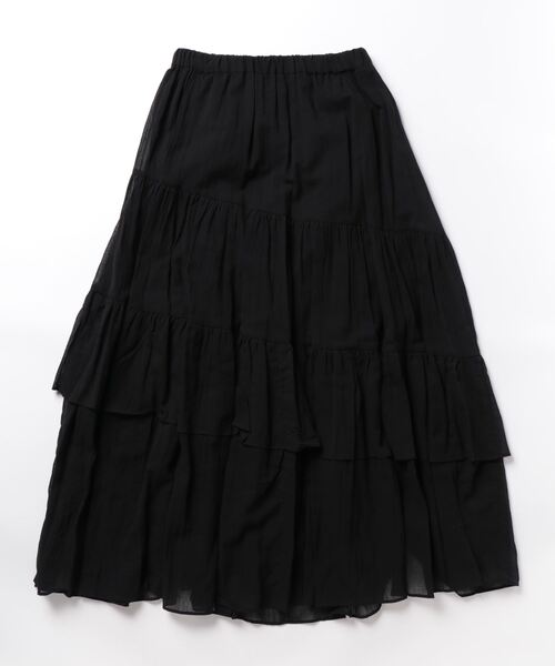 CLOCHE（クロシェ）の「Cアシメギャザーフリルスカート