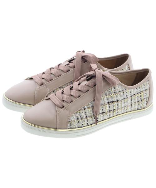 JELLY BEANS（ジェリービーンズ）の「ツイードレースアップスニーカー(211-20293)JELLY BEANS(ジェリービーンズ)（スニーカー・レディース・ピンクベージュ/ブラック/ホワイト・22.5/24.5/23/24/23.5）」の3枚目の写真