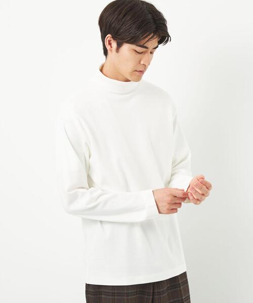 green label relaxing（グリーンレーベルリラクシング）の「OGC スムース タートルネック カットソー（Tシャツ/カットソー・メンズ・マスタード/ブラック/ライトグレー/ホワイト・S/M/L/XL）」の2枚目の写真