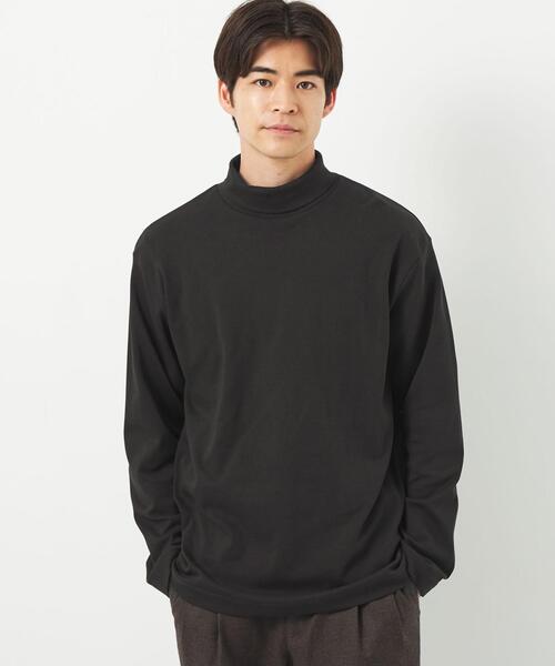 green label relaxing（グリーンレーベルリラクシング）の「OGC スムース タートルネック カットソー（Tシャツ/カットソー・メンズ・マスタード/ブラック/ライトグレー/ホワイト・S/M/L/XL）」の3枚目の写真