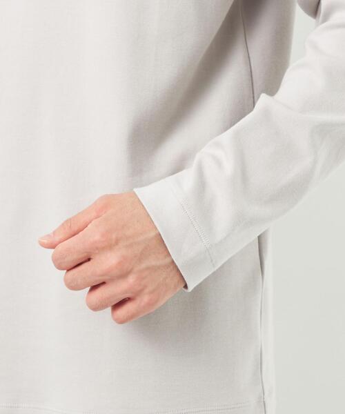 green label relaxing（グリーンレーベルリラクシング）の「OGC スムース タートルネック カットソー（Tシャツ/カットソー・メンズ・マスタード/ブラック/ライトグレー/ホワイト・S/M/L/XL）」の9枚目の写真