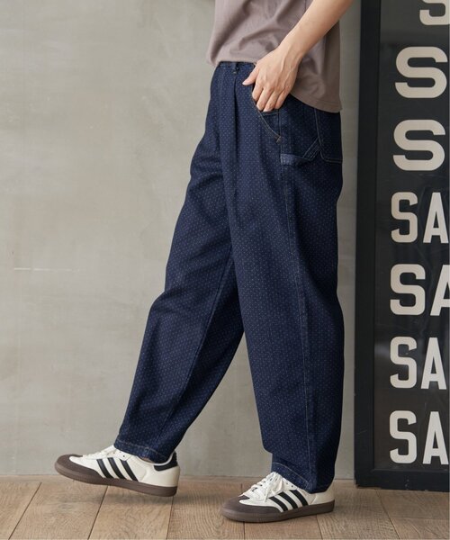 LBC（エルビーシー）の「【選べるセットアップ】デニムシェフパンツ（デニムパンツ・レディース・ダークネイビー/ネイビー/ブルー/ブラック/ドット・M/L）」の5枚目の写真