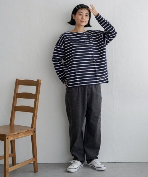 LBC（エルビーシー）の「【選べるセットアップ】デニムシェフパンツ（デニムパンツ・レディース・ダークネイビー/ネイビー/ブルー/ブラック/ドット・M/L）」の17枚目の写真