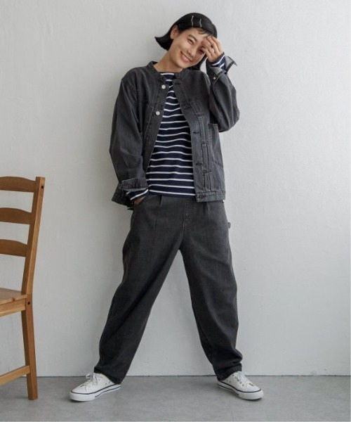 LBC（エルビーシー）の「【選べるセットアップ】デニムシェフパンツ（デニムパンツ・レディース・ダークネイビー/ネイビー/ブルー/ブラック/ドット・M/L）」の19枚目の写真