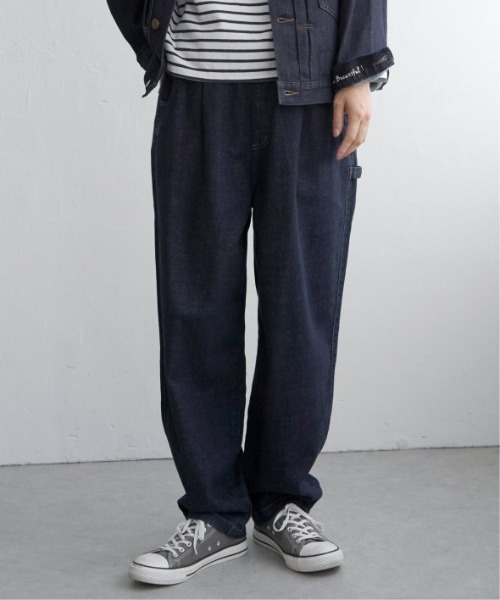 LBC（エルビーシー）の「【選べるセットアップ】デニムシェフパンツ（デニムパンツ・レディース・ダークネイビー/ネイビー/ブルー/ブラック/ドット・M/L）」の11枚目の写真