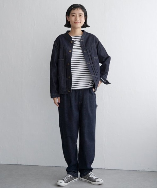 LBC（エルビーシー）の「【選べるセットアップ】デニムシェフパンツ（デニムパンツ・レディース・ダークネイビー/ネイビー/ブルー/ブラック/ドット・M/L）」の12枚目の写真