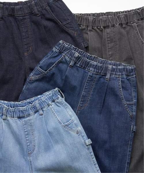 LBC（エルビーシー）の「【選べるセットアップ】デニムシェフパンツ（デニムパンツ・レディース・ダークネイビー/ネイビー/ブルー/ブラック/ドット・M/L）」の22枚目の写真