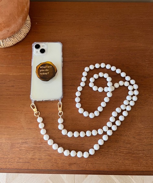Me%（ミィパーセント）の「ボールコードモバイルストラップ  972615（スマホグッズ・レディース・シルバー/ホワイト・FREE）」の8枚目の写真