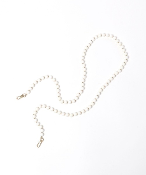 Me%（ミィパーセント）の「ボールコードモバイルストラップ  972615（スマホグッズ・レディース・シルバー/ホワイト・FREE）」の12枚目の写真