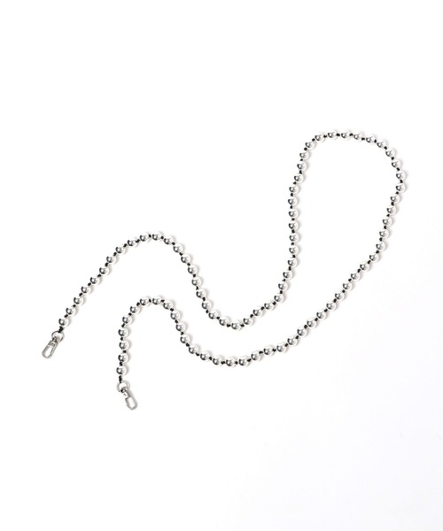 Me%（ミィパーセント）の「ボールコードモバイルストラップ  972615（スマホグッズ・レディース・シルバー/ホワイト・FREE）」の14枚目の写真