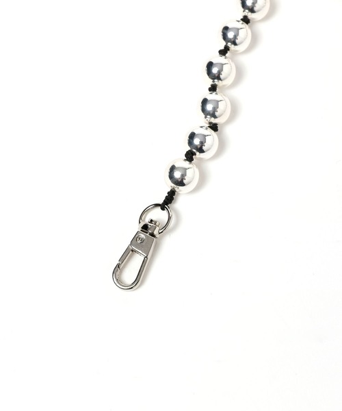 Me%（ミィパーセント）の「ボールコードモバイルストラップ  972615（スマホグッズ・レディース・シルバー/ホワイト・FREE）」の15枚目の写真