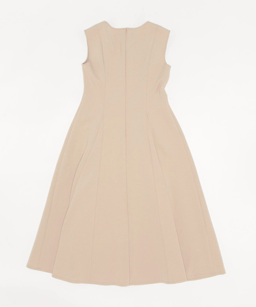 DRESSLAVE(ドレスレイブ)の「B7 / front zip long flare dress(フロントジップフレアワンピース)(ドレス・レディース・ベージュ・38)」の2枚目の写真
