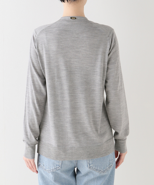 （ドゥーズィエムクラス）　FF30 クルーネック カーディガングレー MUSE de Deuxieme classe（ミューズデドゥーズィエムクラス）の