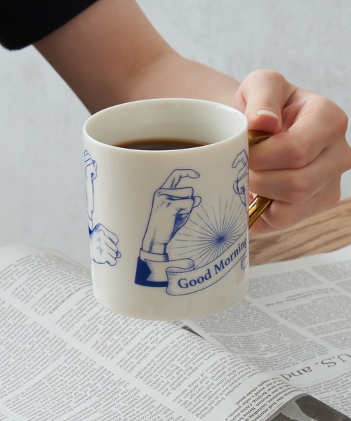 BIRTHDAY BAR(バースデイバー)の「Hands sign mug ハンドサインマグ(グラス/マグカップ/タンブラー・レディース・レッド/ブルー/ブルー系/レッド系・フリー)」の2枚目の写真