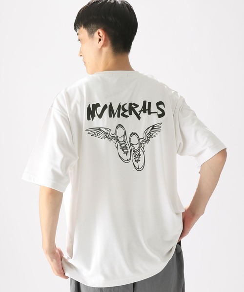 NUMERALS（ヌメラルズ）の「[NUMERALS]ドライアクティブT（Tシャツ/カットソー・メンズ・ブラック/ホワイト・LARGE/MEDIUM）」の2枚目の写真