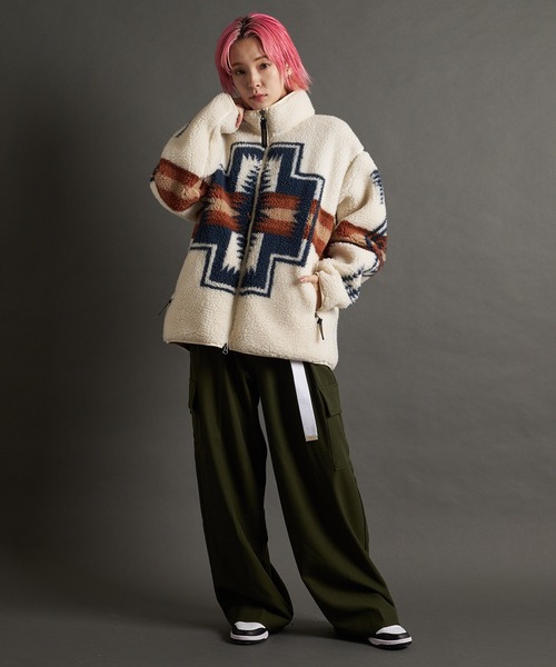 PENDLETON（ペンドルトン）の「PENDLETON-Boa Stand Blouson（その他アウター・メンズ・ネイビー/アイボリー/ブラック・M/L）」の14枚目の写真