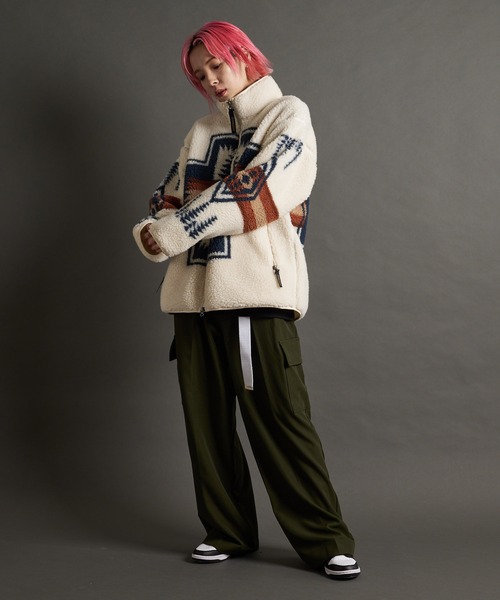 PENDLETON（ペンドルトン）の「PENDLETON-Boa Stand Blouson（その他アウター・メンズ・ネイビー/アイボリー/ブラック・M/L）」の16枚目の写真