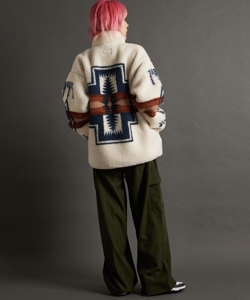 PENDLETON（ペンドルトン）の「PENDLETON-Boa Stand Blouson（その他アウター・メンズ・ネイビー/アイボリー/ブラック・M/L）」の20枚目の写真