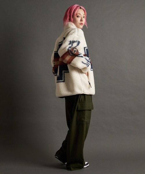 PENDLETON（ペンドルトン）の「PENDLETON-Boa Stand Blouson（その他アウター・メンズ・ネイビー/アイボリー/ブラック・M/L）」の22枚目の写真