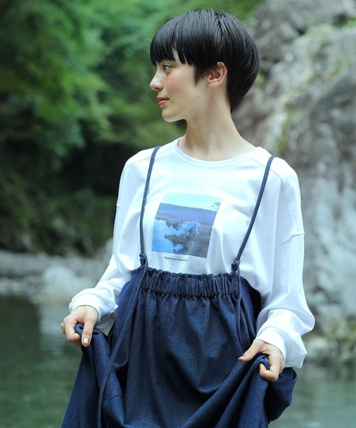 studio CLIP(スタディオクリップ)の「【フォトグラファー かくたみほさんコラボ】フィンランドフォトTシャツ(Tシャツ/カットソー・レディース・その他2/その他1/その他3・FREE)」の1枚目の写真