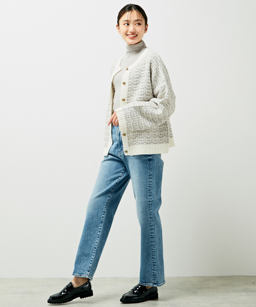 MELROSE claire（メルローズ クレール）の「【EDWIN essentials STRAIGHT】（デニムパンツ・レディース・ライトインディゴブルー/ブラック・1/2/3/4）」の10枚目の写真