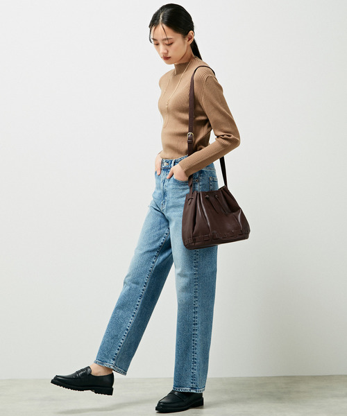 MELROSE claire（メルローズ クレール）の「【EDWIN essentials STRAIGHT】（デニムパンツ・レディース・ライトインディゴブルー/ブラック・1/2/3/4）」の16枚目の写真