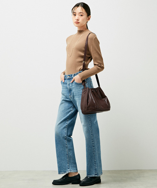 MELROSE claire（メルローズ クレール）の「【EDWIN essentials STRAIGHT】（デニムパンツ・レディース・ライトインディゴブルー/ブラック・1/2/3/4）」の18枚目の写真