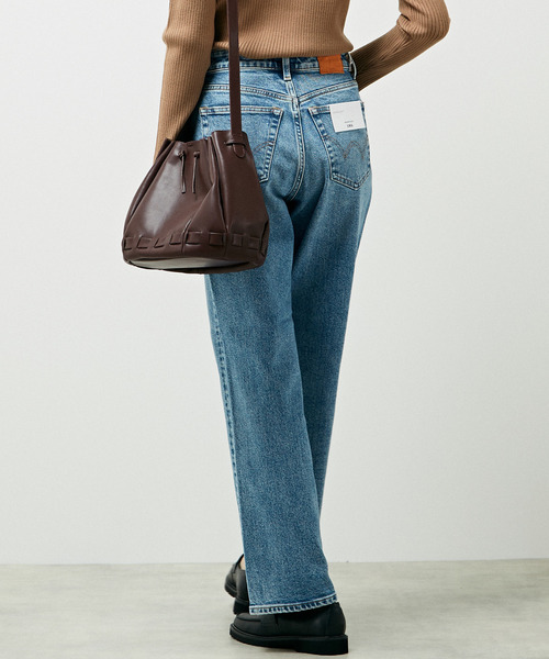 MELROSE claire（メルローズ クレール）の「【EDWIN essentials STRAIGHT】（デニムパンツ・レディース・ライトインディゴブルー/ブラック・1/2/3/4）」の20枚目の写真