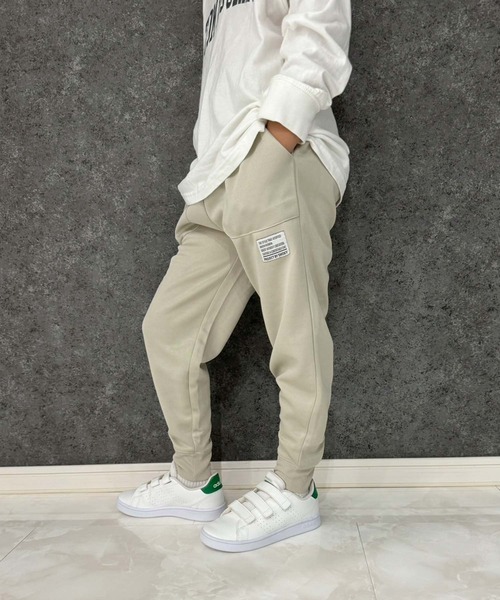 THE CASUAL（カジュアル）の「ダンボールニット　スウェットパンツ（スウェットパンツ・キッズ・チャコール/ベージュ/ネイビー/ベージュ系/杢グレー/ヘザーチャコール/ブラック/カーキ/その他/オレンジ/ダークグリーン・110cm/120cm/130cm/140cm/150cm/160cm）」の6枚目の写真