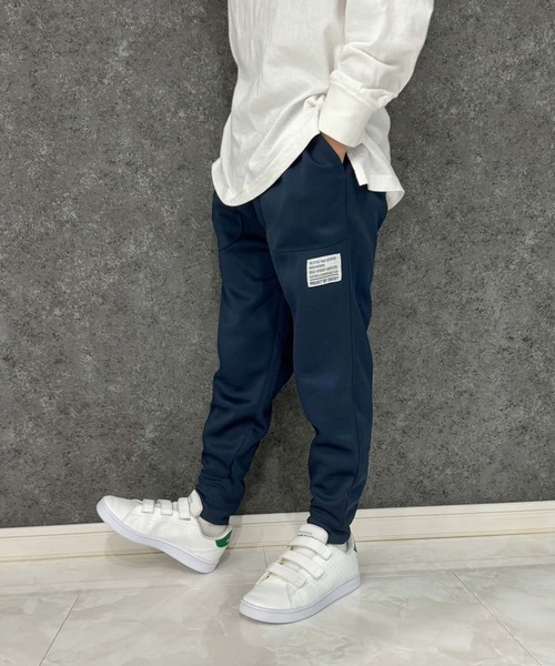 THE CASUAL（カジュアル）の「ダンボールニット　スウェットパンツ（スウェットパンツ・キッズ・チャコール/ベージュ/ネイビー/ベージュ系/杢グレー/ヘザーチャコール/ブラック/カーキ/その他/オレンジ/ダークグリーン・110cm/120cm/130cm/140cm/150cm/160cm）」の9枚目の写真