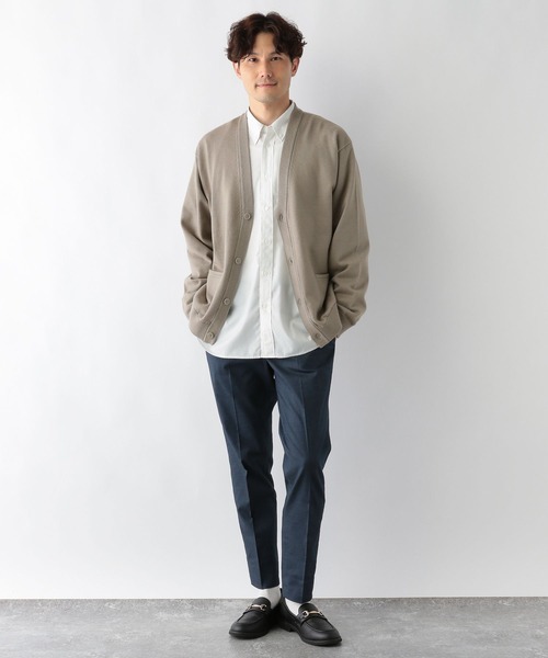 GLOBAL WORK(グローバルワーク)の「メルティVカーディガン/704854(カーディガン/ボレロ・メンズ・ブルー/その他/ブラック/ライトベージュ・MEDIUM/X-LARGE/SMALL/LARGE)」の11枚目の写真