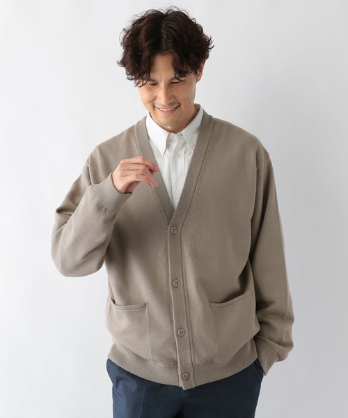 GLOBAL WORK(グローバルワーク)の「メルティVカーディガン/704854(カーディガン/ボレロ・メンズ・ブルー/その他/ブラック/ライトベージュ・MEDIUM/X-LARGE/SMALL/LARGE)」の13枚目の写真