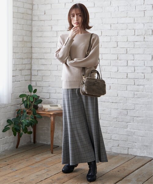 ikka(イッカ)の「あたたか Beasystretch スカート(スカート・レディース・その他4/その他1/ブラック・L/M/S)」の8枚目の写真