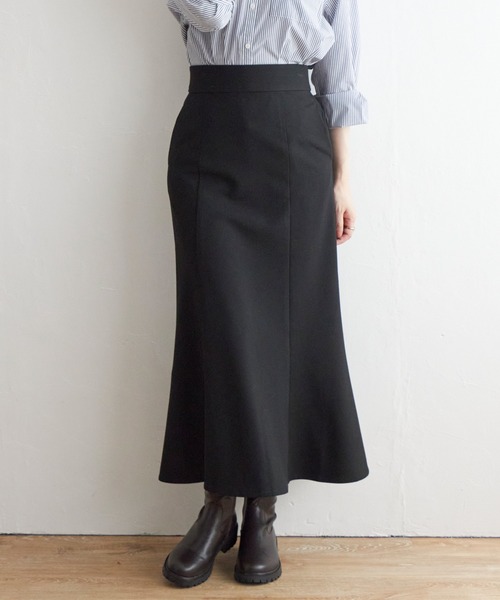 ikka(イッカ)の「あたたか Beasystretch スカート(スカート・レディース・その他4/その他1/ブラック・L/M/S)」の2枚目の写真