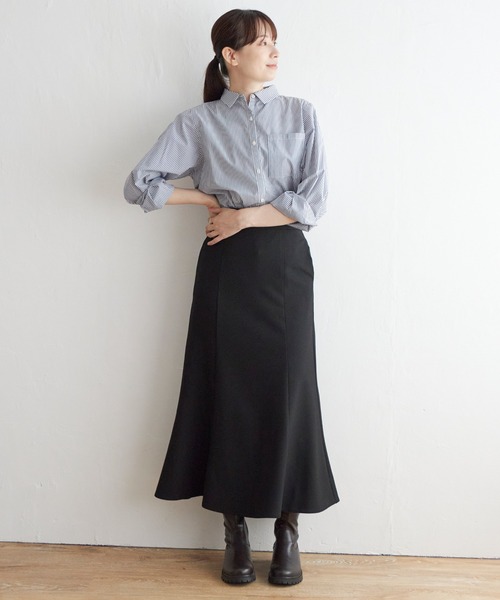 ikka(イッカ)の「あたたか Beasystretch スカート(スカート・レディース・その他4/その他1/ブラック・L/M/S)」の10枚目の写真