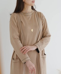 toki doki（トキドキ）の「お出かけニットロングコーディガン＆ワンピースセット（ワンピース）」