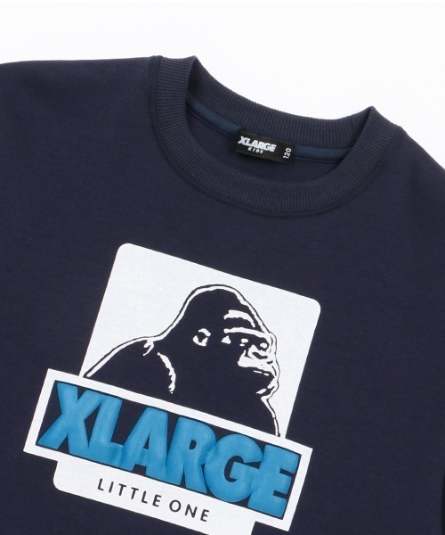 XLARGE KIDS（エクストララージキッズ）の「ダンボールニットボックスゴリラトレーナー（スウェット・キッズ・トップグレー/ネイビー/ベージュ/ブラック・80ｃｍ/90cm/100cm/110cm/120cm/130cm/140cm）」の7枚目の写真