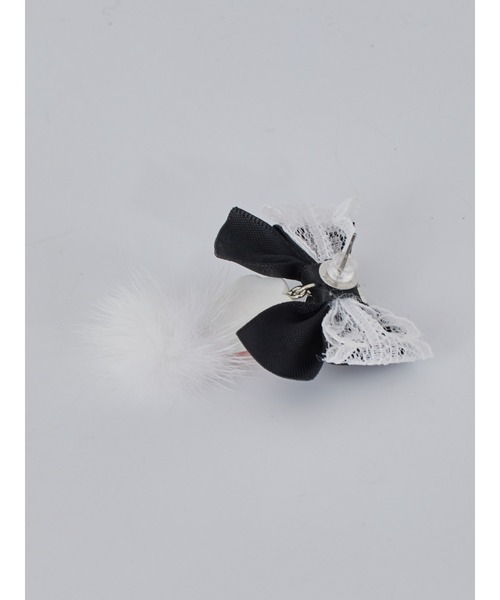 Ank Rouge（アンクルージュ）の「肉球リボンピアス（ピアス（両耳用）・レディース・ブラック/ホワイト/ピンク/ブルー・FREE）」の12枚目の写真