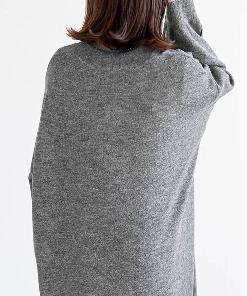 rps（アールピーエス）の「深Ｖネックニットワンピース（ワンピース・レディース・カーキ/チャコールグレー/グレー系その他/ブラック・フリー）」の11枚目の写真