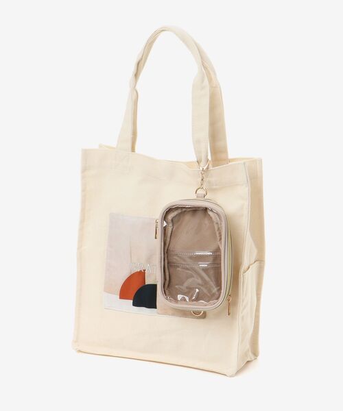 MAJESTIC LEGON（マジェスティックレゴン）の「推し活ポーチ付きトート（トートバッグ・レディース・ベージュ/イエロー/レッド/ブラック/ブルー・FREE）」の13枚目の写真