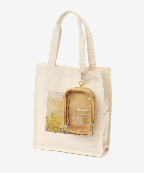 MAJESTIC LEGON（マジェスティックレゴン）の「推し活ポーチ付きトート（トートバッグ・レディース・ベージュ/イエロー/レッド/ブラック/ブルー・FREE）」の14枚目の写真