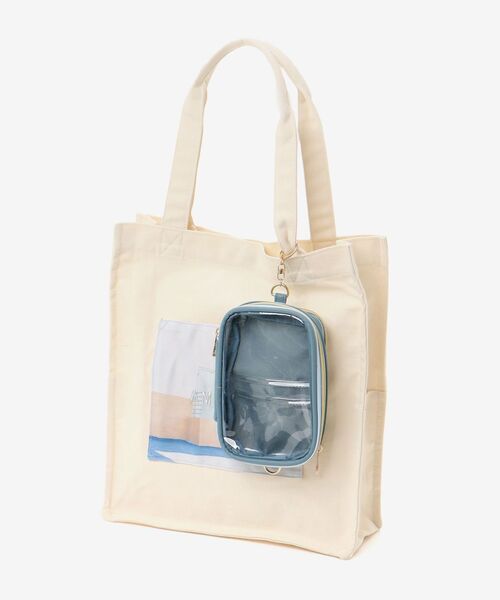 MAJESTIC LEGON（マジェスティックレゴン）の「推し活ポーチ付きトート（トートバッグ・レディース・ベージュ/イエロー/レッド/ブラック/ブルー・FREE）」の16枚目の写真