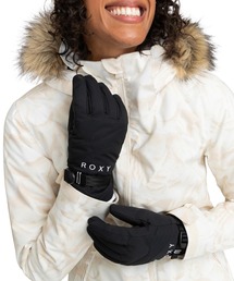 ROXY（ロキシー）の「ROXY JETTY SOLID GLO/ロキシー耐水タッチパネル対応スキースノーボードグローブ（手袋）（スポーツグッズ・レディース）」