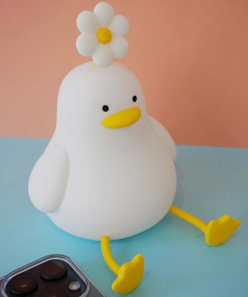 ぷっくりお花の おすわり アヒル ライト #（照明）｜Port（ポート）の